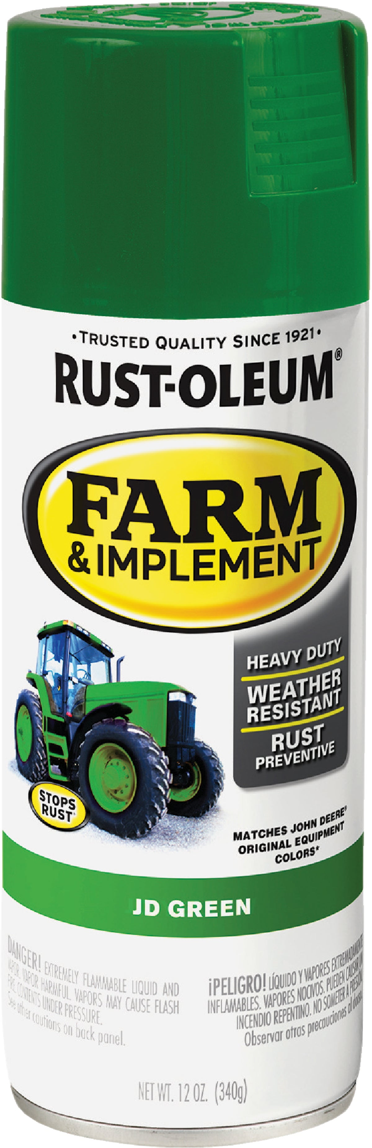 RustOleum RustOleum Farm & Implement Spray Paint 12 Oz., JD Green