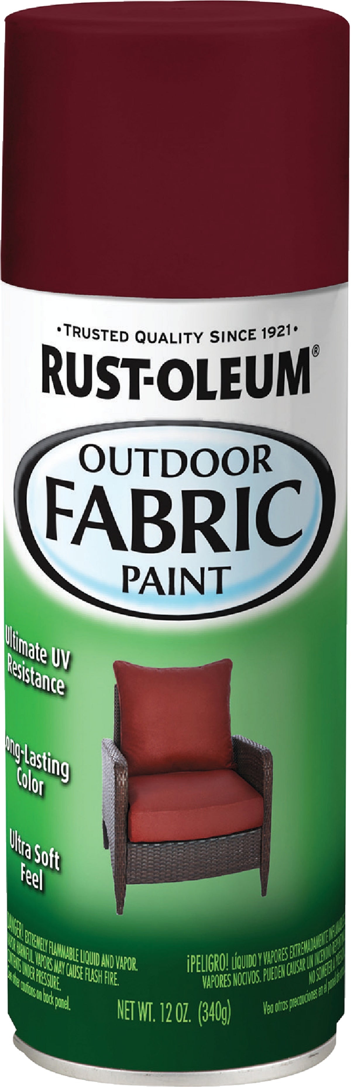 RustOleum RustOleum Outdoor Fabric Spray Paint 12 Oz., Dark Red