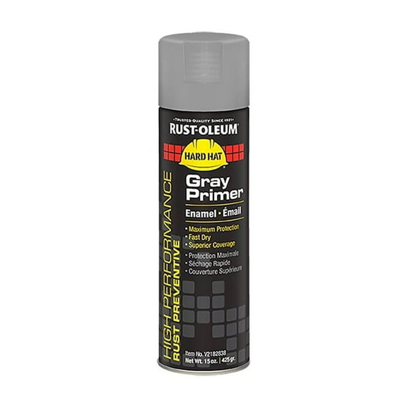 Rust-Oleum Rust Preventative Spray Primer . Gray, 15 oz, Aerosol Can V2182838
