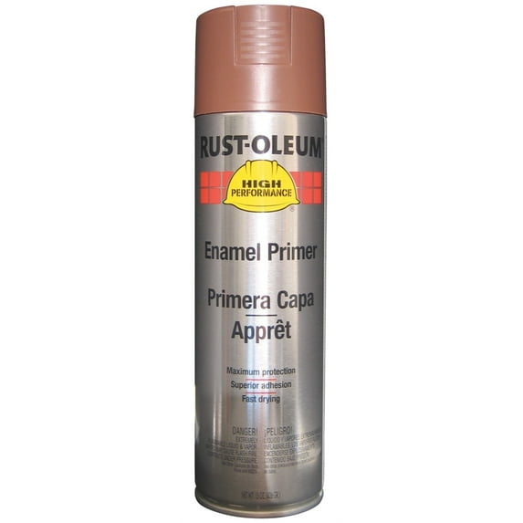 Rust Preventative Spray Primer, Red, 15 oz, Aerosol Can, Gloss