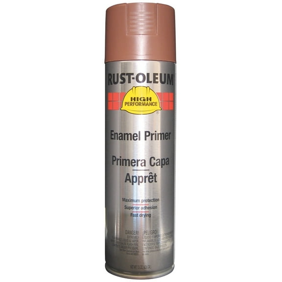 Rust Preventative Spray Primer, Red, 15 oz, Aerosol Can, Gloss