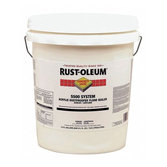 Rust-Oleum 5 gal Sealer, Semi-Gloss Finish, Clear, Water Base 251283