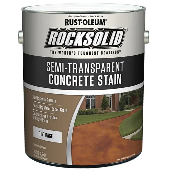 1 gal Rust-Oleum 239418 Tint Base RockSolid Semi-Transparent Concrete Stain