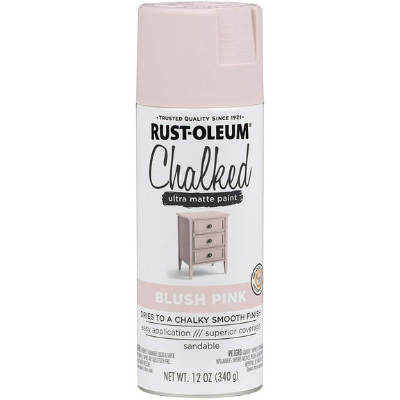 Rust-Oleum Series Rustoleum 302594 12OZ Blush Pink Chalked Paint Spray,