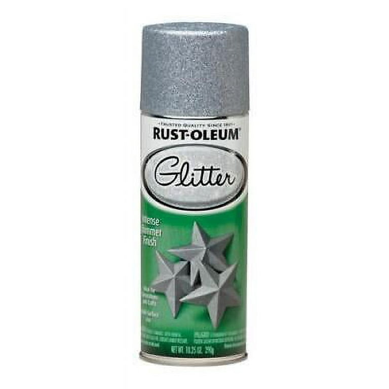 Specialty Glitter Spray Paint, Silver, 10.25-oz.