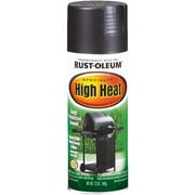 Bar-B-Que Black, Rust-Oleum Specialty Flat High Heat Spray Paint-7778830, 12 oz