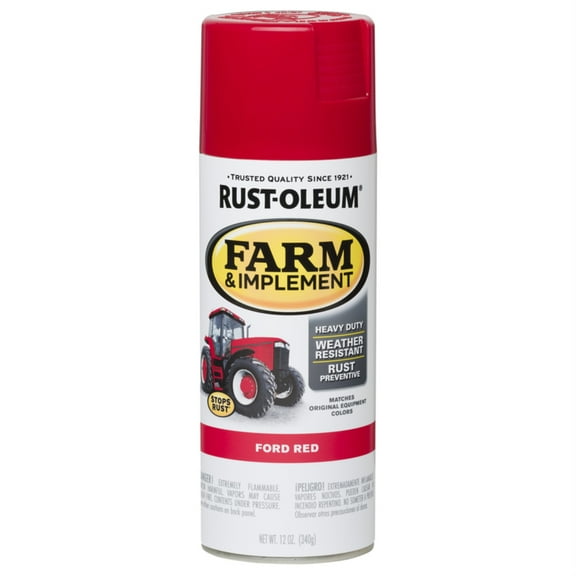 Rust-Oleum Farm & Implement Spray Paint - UV Resistant, Gloss - 1 Piece, Multicolor, 1 oz