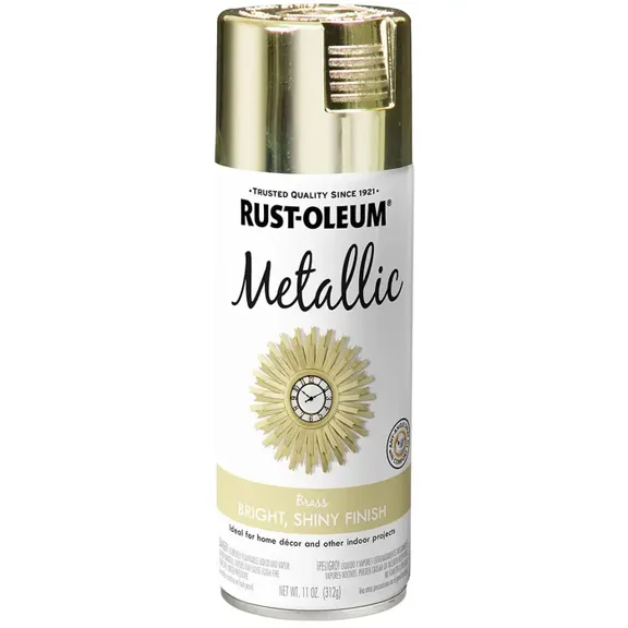 6-Pack of 11 oz Rust-Oleum 1936830 Brass Specialty Metallic Spray Paint