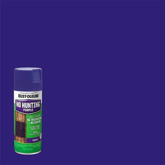 No Hunting Purple, Rust-Oleum Specialty Spray Paint- 270970, 12 oz