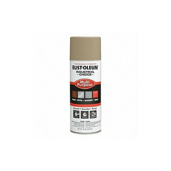 Rust-Oleum Spray Paint, Beige, Gloss, Solvent, 12 oz 1671830