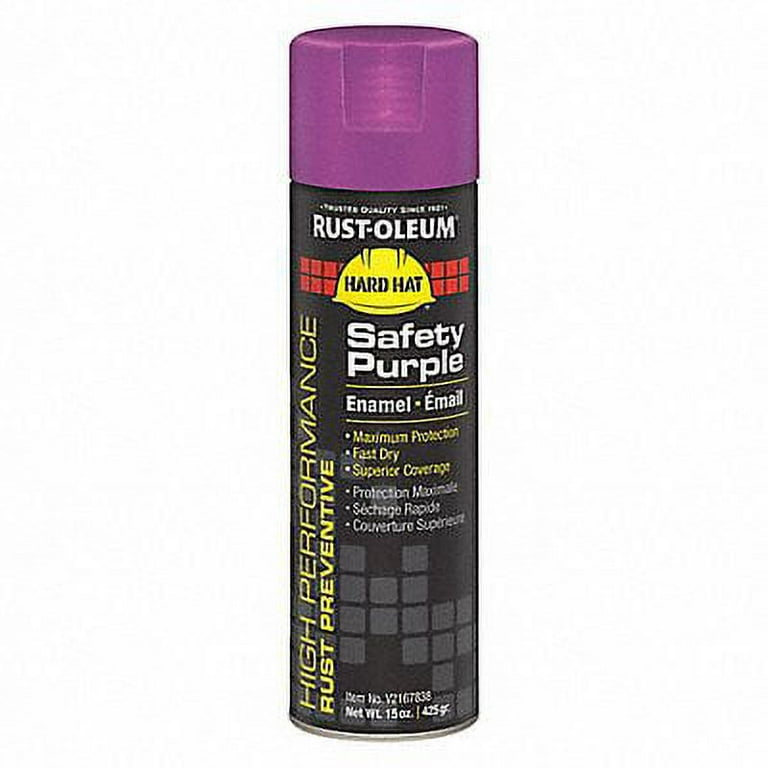 Rust-Oleum V2167838 Spray Paint, Safety Purple, 15 oz.