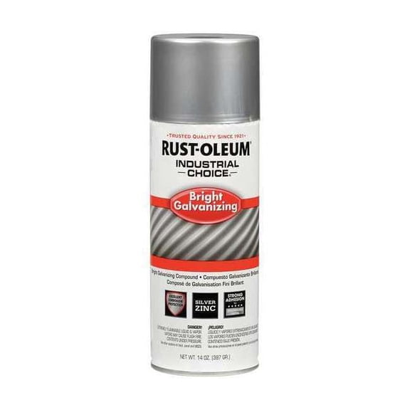 Rust-Oleum Spray Paint, Silver, Gloss, Solvent, 14 oz 244305