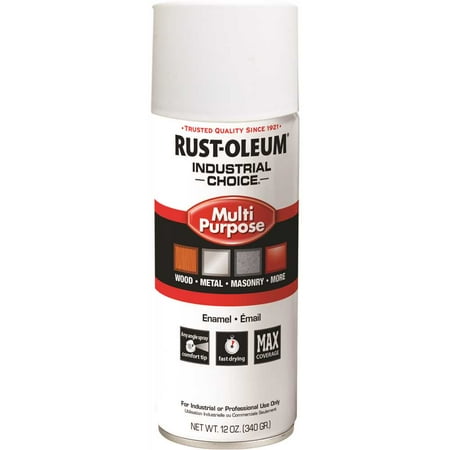 Spray Paint, White, Flat, Solvent, 12 oz 1690830V