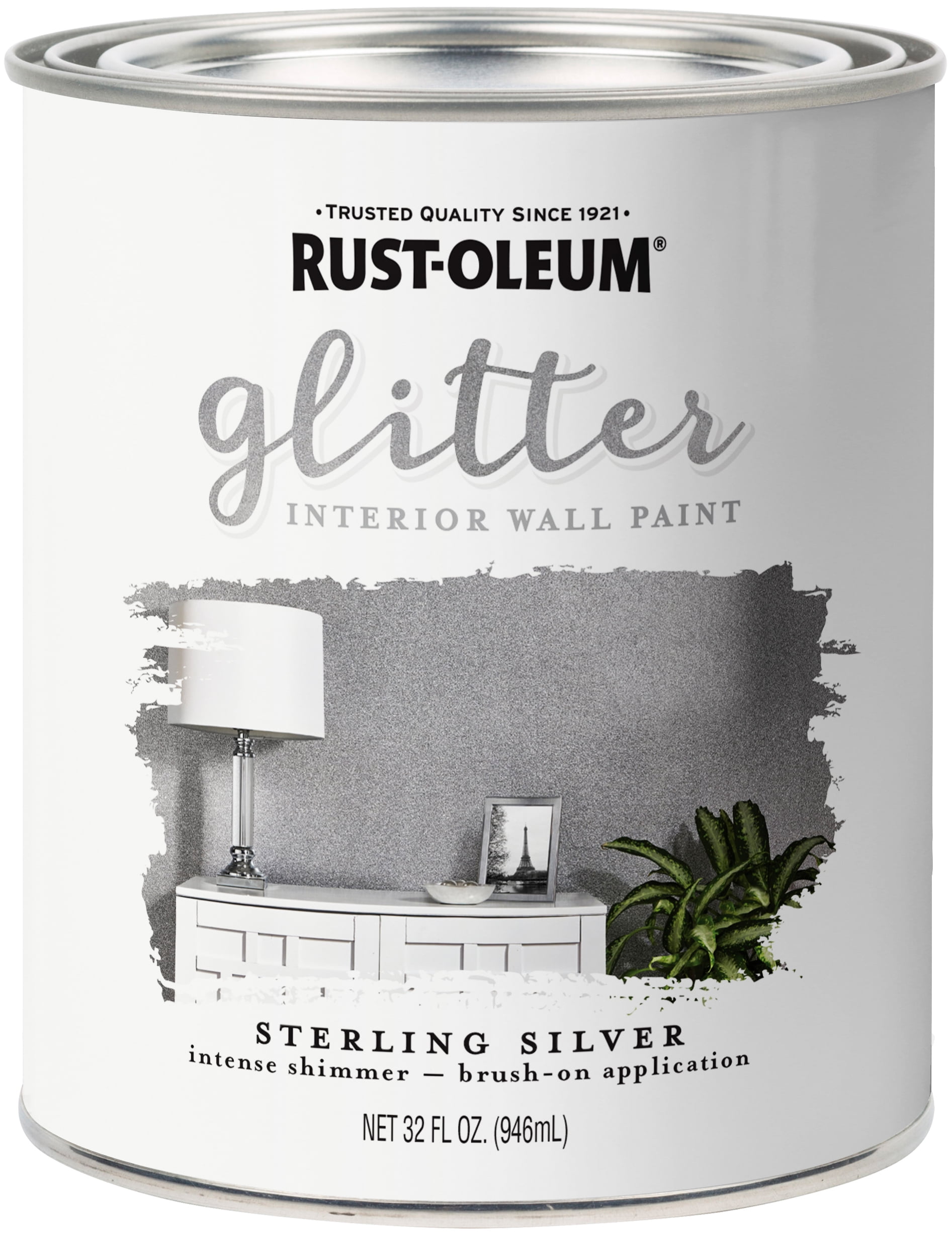 Rustoleum sterling silver glitter best sale paint