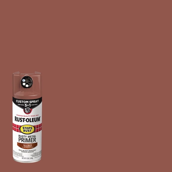 Rust-Oleum Stops Rust 12 Oz. Custom Spray 5 in 1 Flat Rusty Metal ...
