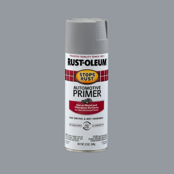 Rust-Oleum Stops Rust Automotive Primer Light Gray Flat 12 oz Spray Paint