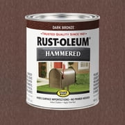 Dark Bronze, Rust-Oleum Stops Rust Hammered Paint-239075, 32 fl oz