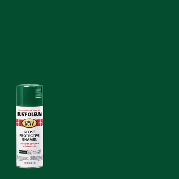 Rust-Oleum Stops Rust Gloss Hunter Green Spray Paint 12 oz.