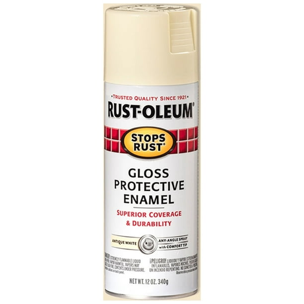 RustOleum Stops Rust Gloss Protective Enamel Antique White Spray Paint