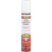 Rust-Oleum Stops Rust Gloss White Turbo Spray Paint 24 oz Spray Paint