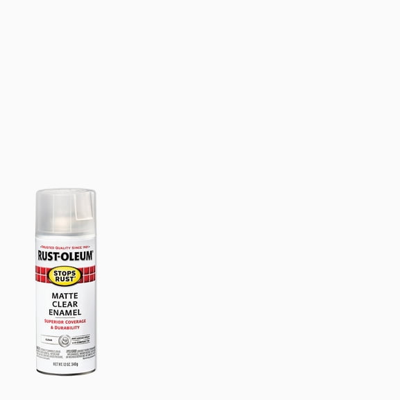Rust-Oleum Stops Rust Matte Clear Spray Paint 12 oz.