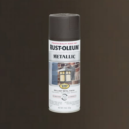 Rust-Oleum Stops Rust Metallic Oil Rubbed Bronze Brilliant Metal Finish Spray Paint, 11 oz