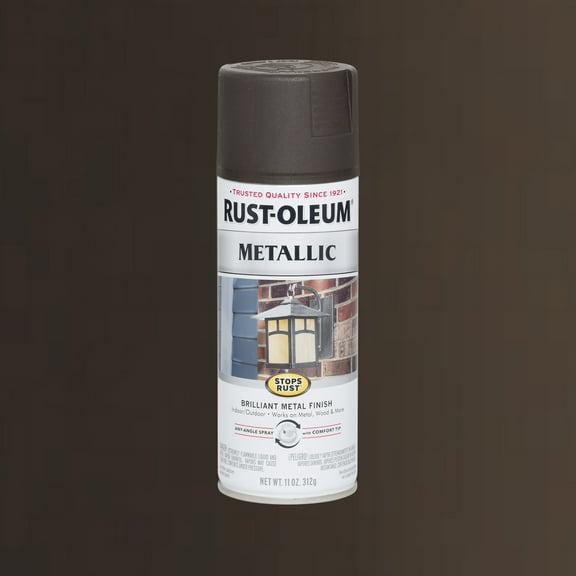 Rust-Oleum Stops Rust Metallic Oil Rubbed Bronze Brilliant Metal Finish Spray Paint, 11 oz