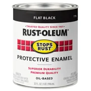 Rust-Oleum® Stops Rust® Oil Based Flat Black Protective Enamel 32 fl. oz. Can