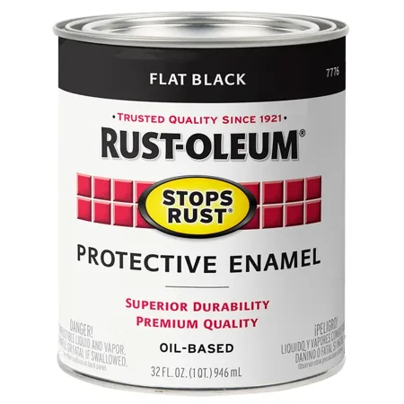 Rust-Oleum® Stops Rust® Oil Based Flat Black Protective Enamel 32 fl. oz. Can