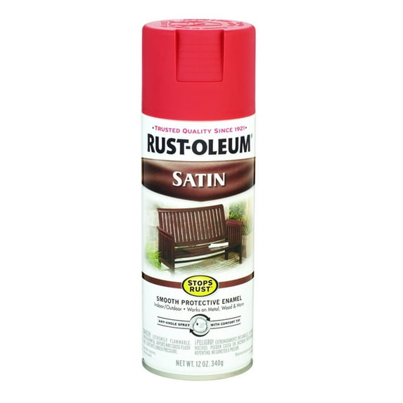 Rust-Oleum Stops Rust Satin Redwood Spray Paint 12 oz