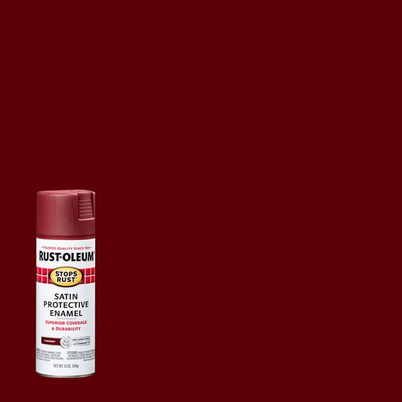 Rust-Oleum Stops Rust Satin Spray Paint 12 oz. Aerosol Can