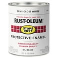 thumbnail image 1 of Rust-Oleum Stops Rust Semi-Gloss White Oil-Based Protective Enamel, 32 fl oz, 1 of 2