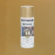 Warm Gold, Rust-Oleum Stops Rust Vintage Metallic Spray Paint-286524, 11 oz
