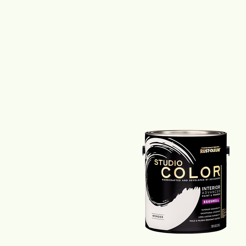 Rust-Oleum Studio Color Wonder, Interior Paint + Primer, Eggshell Finish, 2-Pack