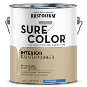 Rust-Oleum Sure Color Eggshell Soft Beige Interior Wall Paint and Primer, Gallon
