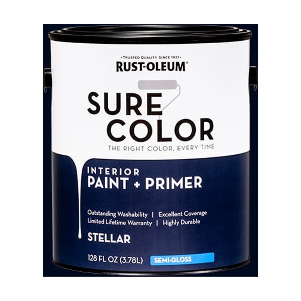 Rust-Oleum 2pk Sure Color Semi Gloss White Gal