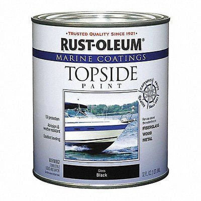 RustOleum Topside Paint 1 qt Black Alkyd MPN207006