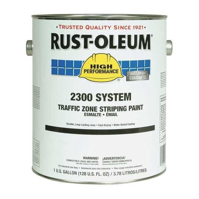 Traffic Zone Striping Paint, 1 gal., Traffic Black, Water -Based 283906