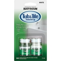 Rust-Oleum Tub & Tile Paint 244166 Specialty Kit Tub and Tile Touch Up, White, 2 Piece Set, 0.45 Oz