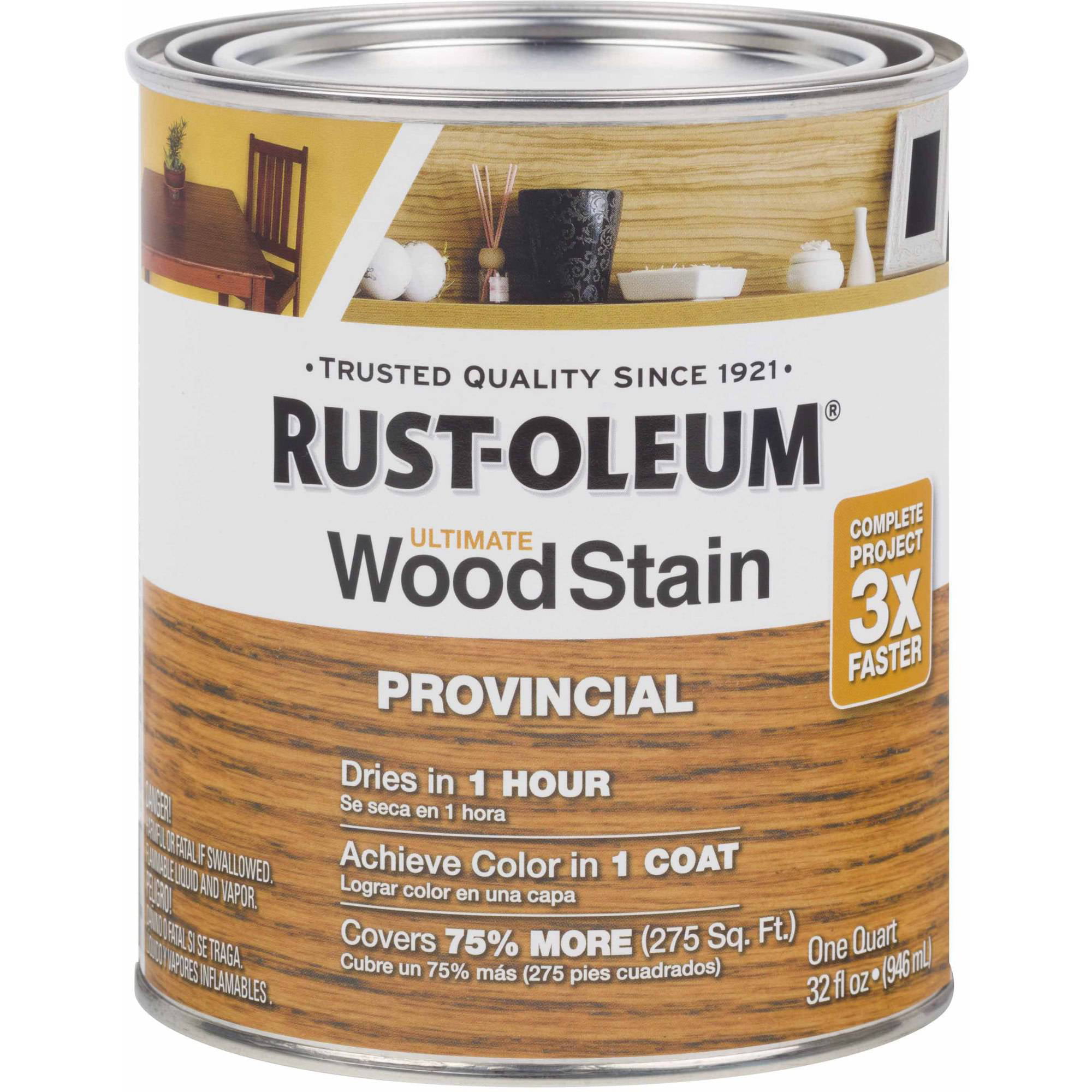 Rust Oleum 946ml Woodcare Interior One Coat Wood Stain Blue Aqua