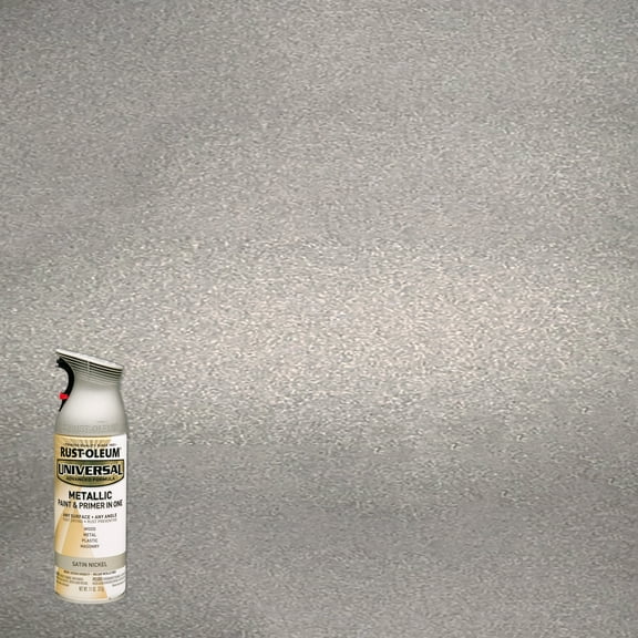 Rust-Oleum Universal All Surface Metallic Satin Nickel Spray Paint and Primer in 1, 11 oz