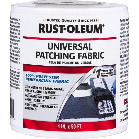 Rust-Oleum Universal Patching Fabric - Solid Print, Sewing & Craft Fabric - 4 in. x 50 ft.