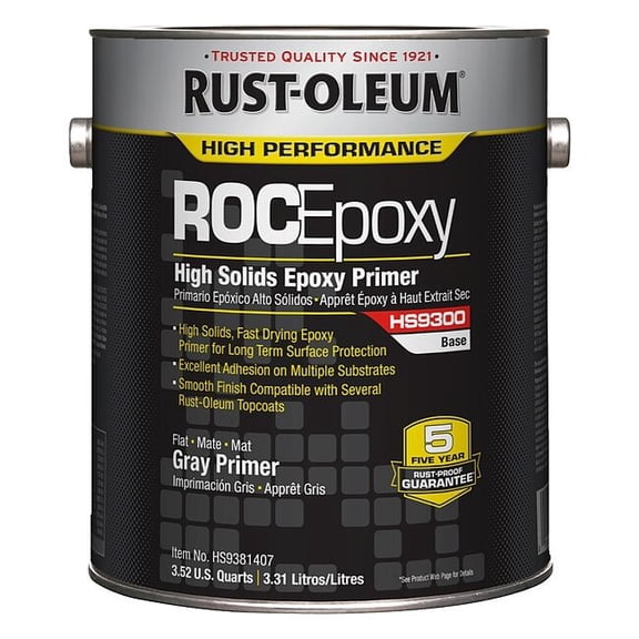 Rust-Oleum Epoxy Primer,HS9300,Gray,1 gal HS9381407
