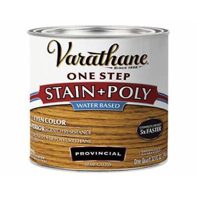 RustOleum Varathane SemiGloss Provincial WaterBased Polyurethane Stain 1 qt. for Indoor Use