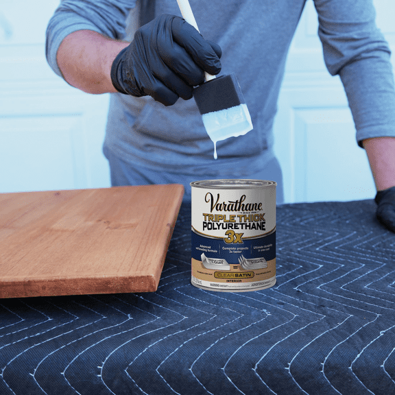 Rust-Oleum Varathane Triple Thick Interior Polyurethane - Pack of 6 Exterior Wood Surfaces, UV-Resistant Formula