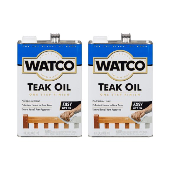 Rust-Oleum Watco 67131-2PK Teak Oil Finish, Gallon, 2 Pack