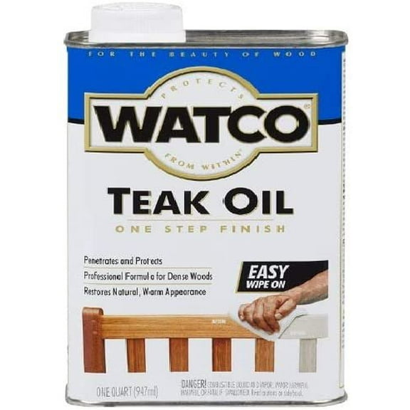 Rust Oleum Watco Teak Oil Wood Finish, 1 Quart