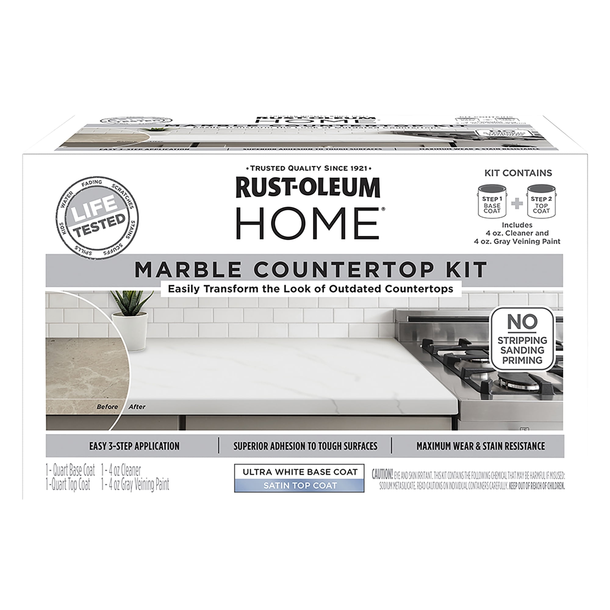 Rust-Oleum White Tintable Base Countertop Acrylic Paint, 1 qt