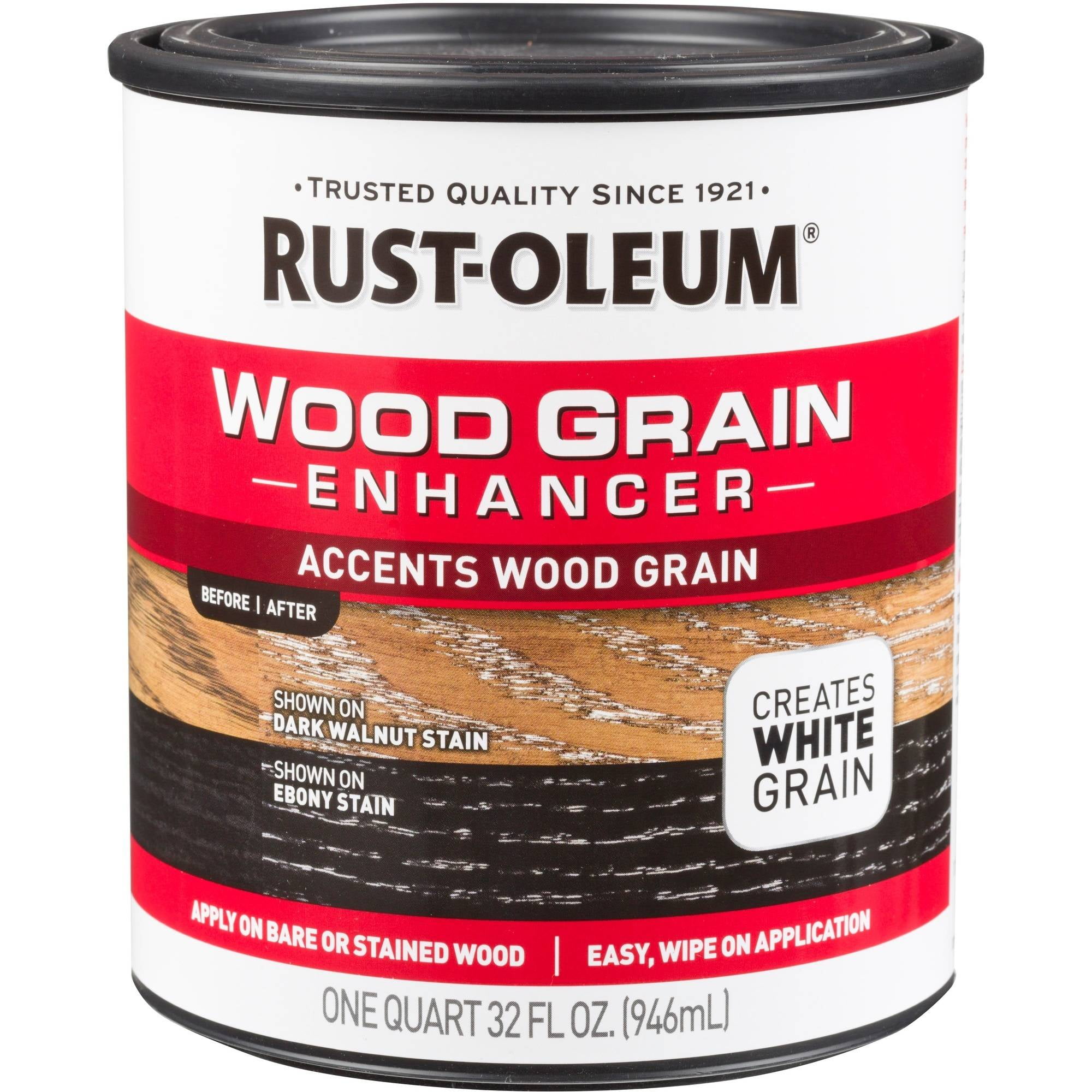 RustOleum Wood Grain Enhancer, Quart, White Grain