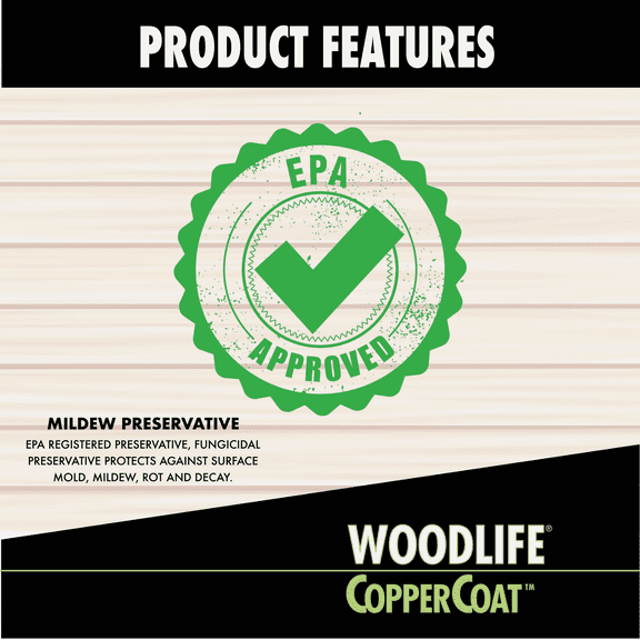 Rust-Oleum Woodlife CopperCoat Green Wood Preservative - Pack of 4  Residential Use, Standard Application